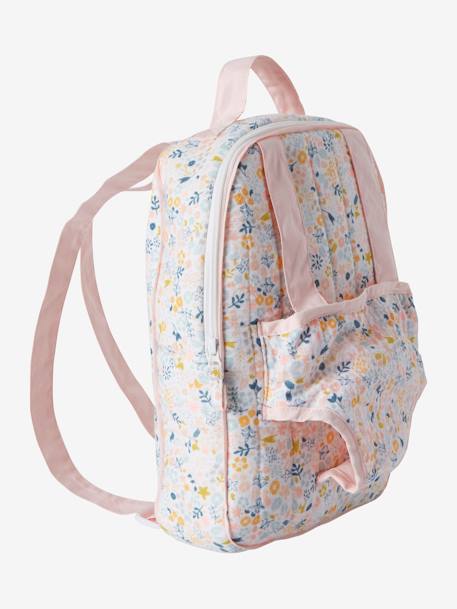 Sac à dos porteur poupon en gaze de coton rose 2 - vertbaudet enfant 