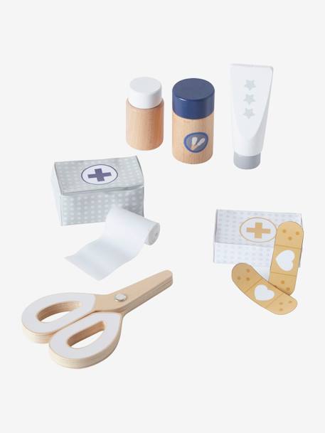 Set docteur pour poupon en bois FSC® blanc 5 - vertbaudet enfant 