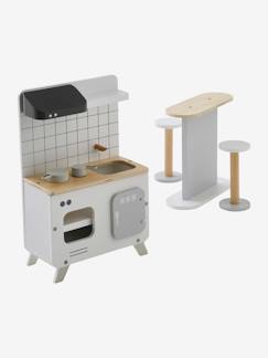 -Mobilier de cuisine pour poupée mannequin en bois FSC®