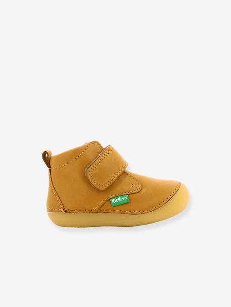 Bottillons cuir bébé garçon Sabio KICKERS® 1ers pas camel+encre+marine 2 - vertbaudet enfant 