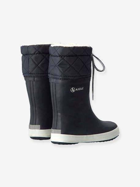 Bottes de pluie fourrées enfant Lolly Pop Giboulée AIGLE® marine blanc+noir blanc+rouge/blanc 4 - vertbaudet enfant 