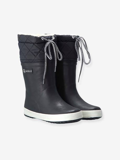 Bottes de pluie fourrées enfant Lolly Pop Giboulée AIGLE® marine blanc+noir blanc+rouge/blanc 1 - vertbaudet enfant 