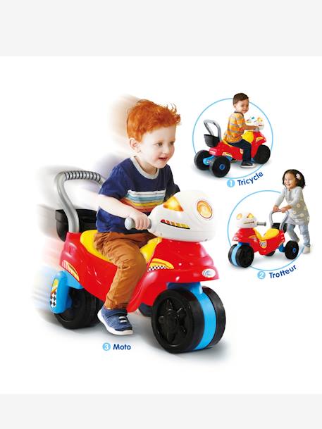 Trotti moto 3 en 1 VTECH ROUGE MOYEN UNI AVEC DECOR 2 - vertbaudet enfant 