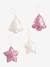 Lot de 4 décorations de Noël glitter ROSE 1 - vertbaudet enfant 