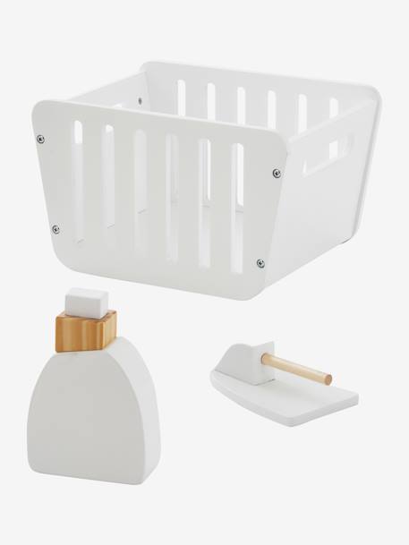 Machine à laver et à repasser en bois FSC® blanc 11 - vertbaudet enfant 