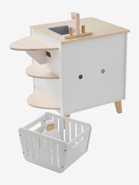 Machine à laver et à repasser en bois FSC® blanc 8 - vertbaudet enfant 