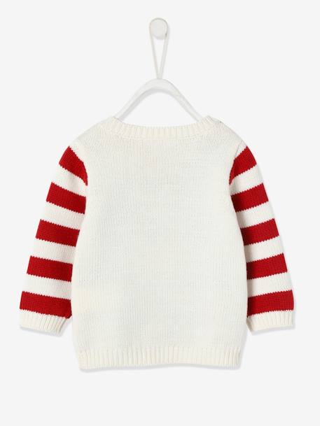 Pull de Noël bébé mixte bonhomme pain d'épices ivoire 2 - vertbaudet enfant 