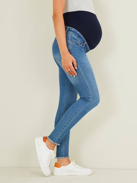 Jean skinny effiloché Denim bleached 4 - vertbaudet enfant 