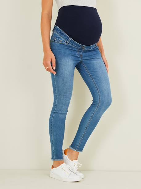 Jean skinny effiloché Denim bleached 2 - vertbaudet enfant 