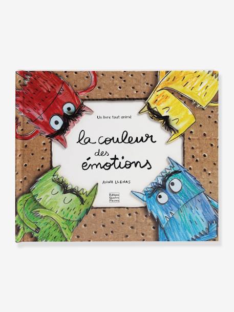 Livre éducatif La couleur des émotions QUATRE FLEUVES marron 1 - vertbaudet enfant 