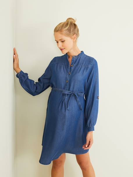 Robe de grossesse et allaitement en denim léger Stone 7 - vertbaudet enfant 