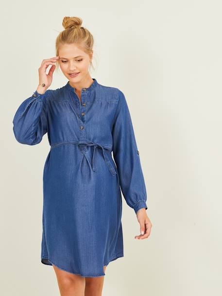 Robe de grossesse et allaitement en denim léger Stone 6 - vertbaudet enfant 