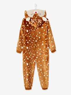 -Surpyjama "Renne de Noël" fille effet peluche