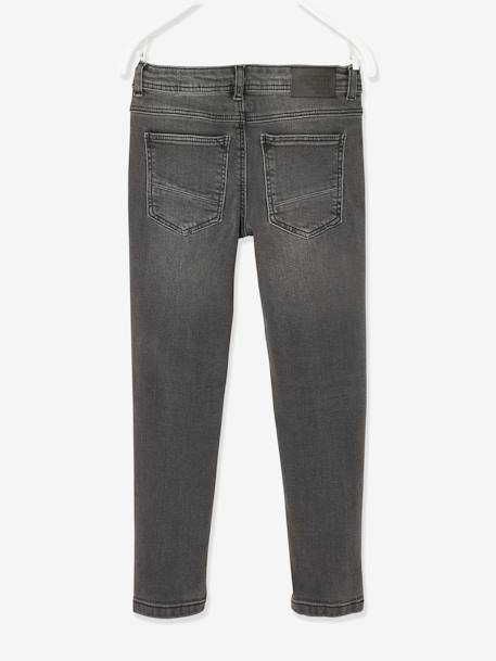 Jean slim MorphologiK FIN 'waterless' garçon DENIM BRUT+DENIM GRIS FONCE+double stone+STONE 9 - vertbaudet enfant 