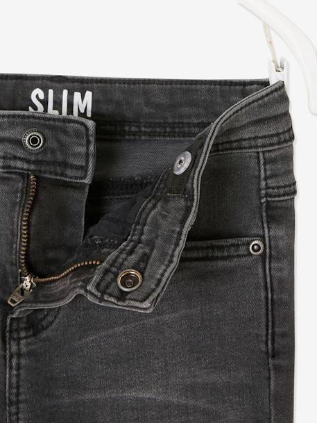 Jean slim MorphologiK FIN 'waterless' garçon DENIM BRUT+DENIM GRIS FONCE+double stone+STONE 11 - vertbaudet enfant 