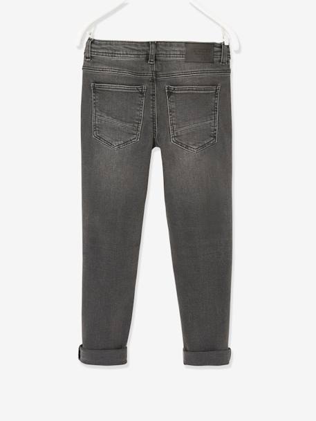 Jean slim MorphologiK FIN 'waterless' garçon DENIM BRUT+DENIM GRIS FONCE+double stone+STONE 10 - vertbaudet enfant 