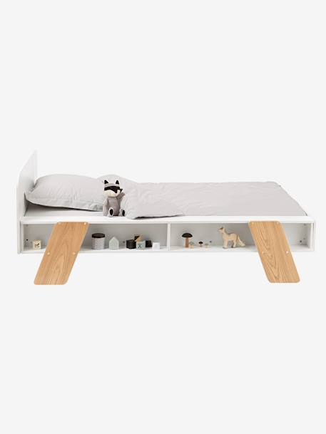 Lit enfant avec rangements LIGNE ARCHITEKT blanc/bois 5 - vertbaudet enfant 