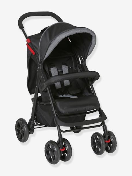 Combiné duo babycoque + poussette vertbaudet Primacity noir/gris 2 - vertbaudet enfant 