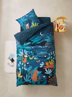 Linge de maison et décoration-Parure housse de couette + taie d'oreiller enfant JUNGLE NIGHT