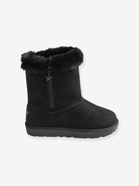 Bottes fourrées fille Noir 3 - vertbaudet enfant 