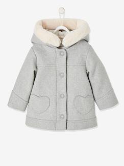 Prêt à porter-Bébé-Manteau, combipilote, nid d'ange-Manteau-Manteau à capuche bébé fille
