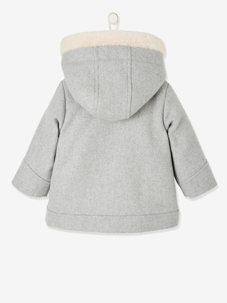 Manteau à capuche bébé fille gris clair chine 4 - vertbaudet enfant 