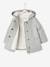 Manteau à capuche bébé fille gris clair chine 3 - vertbaudet enfant 