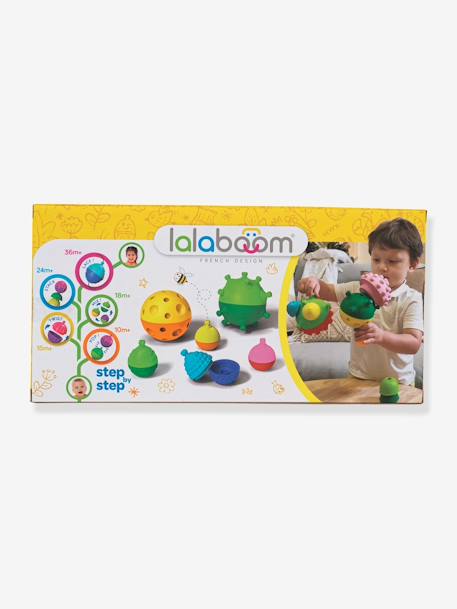 Balles sensorielles + 4 perles éducatives Lalaboom MULTICOLORE 2 - vertbaudet enfant 