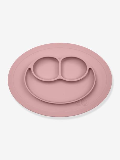 Set de table tout-en-un avec assiette EZPZ Mini mat en silicone ROSE+VERT AMANDE 3 - vertbaudet enfant 