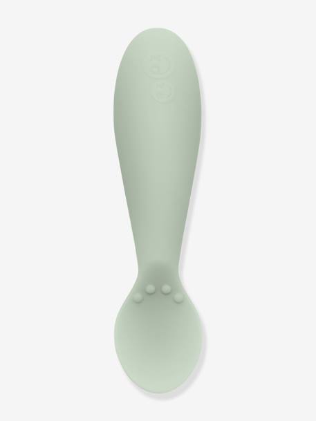 Lot de 2 cuillères 1er âge EZPZ Tiny spoon en silicone ROSE POUDRE+VERT AMANDE 6 - vertbaudet enfant 