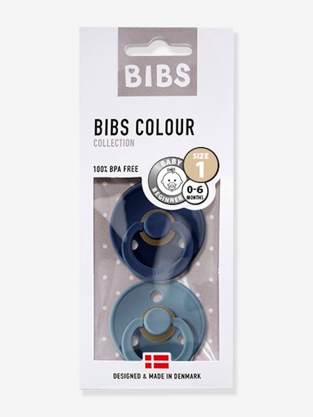 BIBS® BIBS COULEUR Tétines Iron - Baby Blue 6-18 mois Taille 2 2 pc(s) -  Redcare Pharmacie