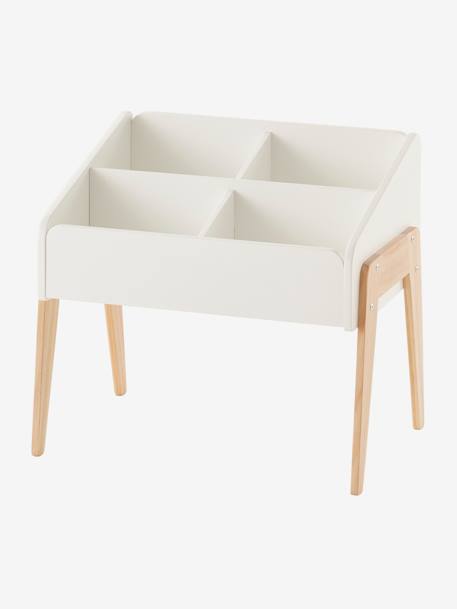 Rangement livres LIGNE RETRO BLANC CLAIR UNI 2 - vertbaudet enfant 