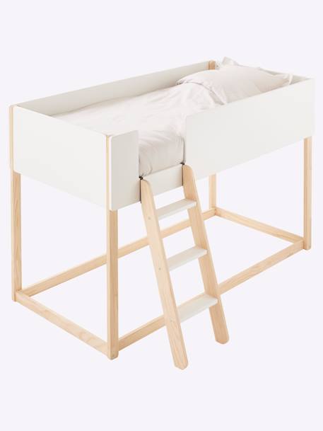 Lit enfant mi-hauteur réversible ZIG-ZAG blanc 4 - vertbaudet enfant 