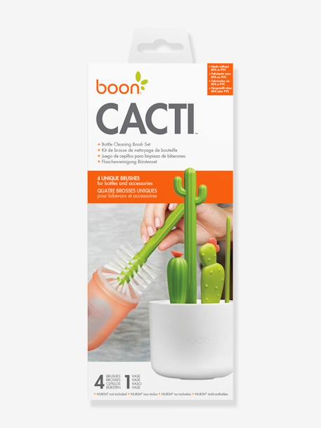 Set de 4 brosses Cactus - Boon BLANC 3 - vertbaudet enfant 