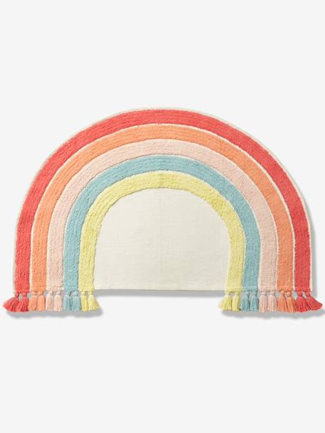 Tapis Arc-en-ciel rose multicolore 1 - vertbaudet enfant 