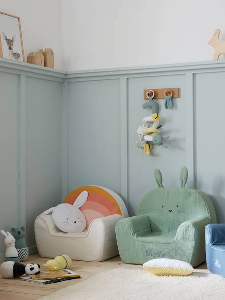 Fauteuil en mousse personnalisable Lapin VERT 6 - vertbaudet enfant 