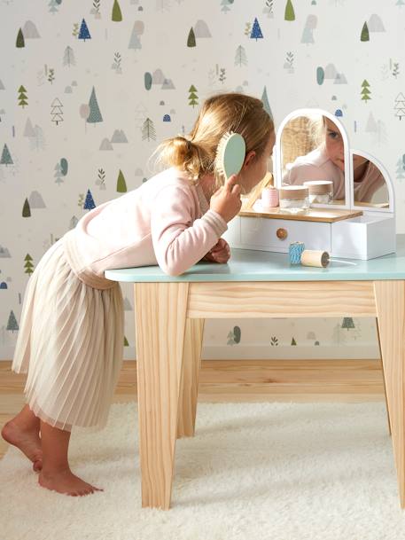 Coiffeuse à poser en bois blanc 4 - vertbaudet enfant 