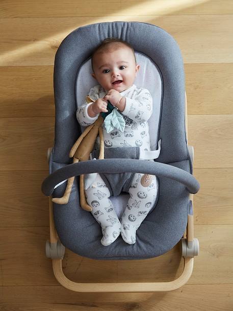 Transat avec arche Babydream curry+écru+gris/blanc+tilleul 32 - vertbaudet enfant 