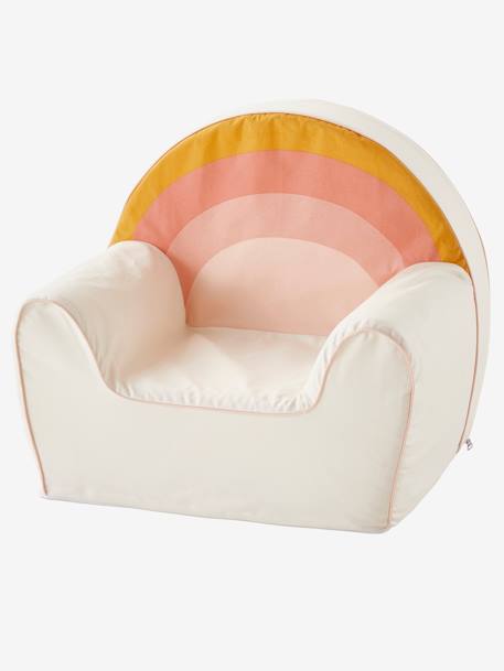 Fauteuil en mousse personnalisable Arc-en-ciel Blanc 2 - vertbaudet enfant 