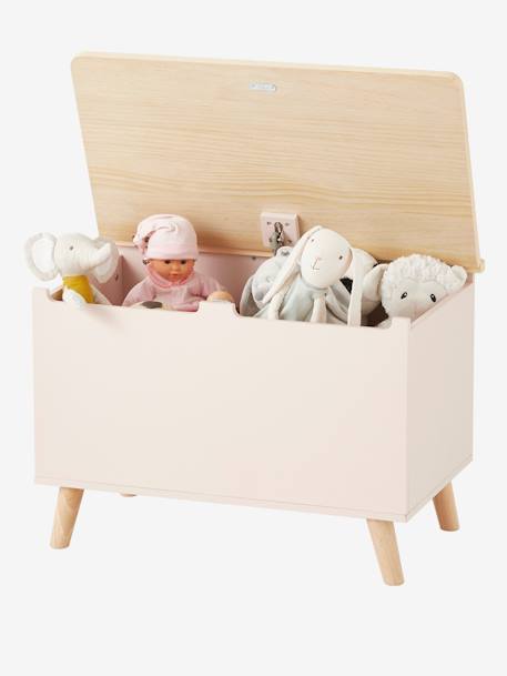 Coffre de rangement Bunny Rose clair/bois 2 - vertbaudet enfant 