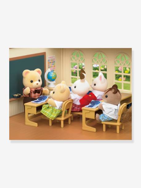 L'école de la forêt SYLVANIAN FAMILIES MARRON CLAIR UNI AVEC DECOR 6 - vertbaudet enfant 