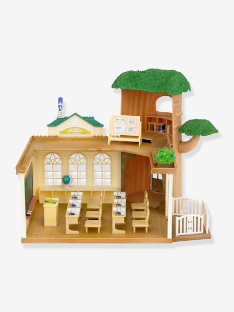 L'école de la forêt SYLVANIAN FAMILIES MARRON CLAIR UNI AVEC DECOR 3 - vertbaudet enfant 