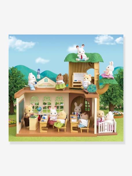 L'école de la forêt SYLVANIAN FAMILIES MARRON CLAIR UNI AVEC DECOR 5 - vertbaudet enfant 