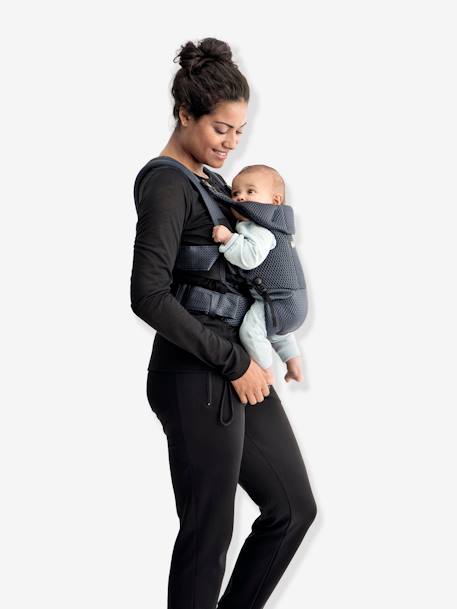 BABYBJORN Porte-bébé One Coton gris - Porte bébé dorsal - Voyages