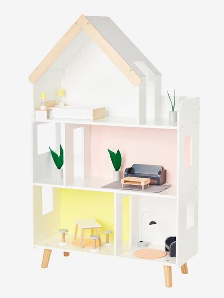 Maison de poupée mannequin en bois FSC® multicolore 11 - vertbaudet enfant 