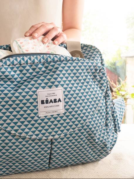 Sac à langer Genève II BEABA bleu imprimé+gris 5 - vertbaudet enfant 