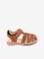 Sandales cuir garçon Platinium KICKERS® camel+marine 2 - vertbaudet enfant 