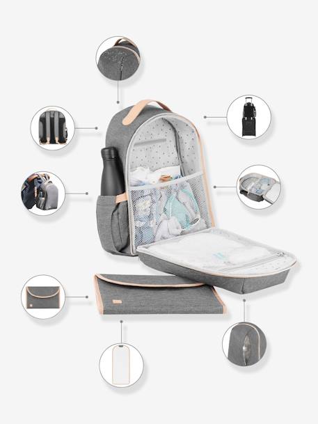 Sac à dos à langer BABYMOOV Pyla Gris chiné (Smokey) 7 - vertbaudet enfant 