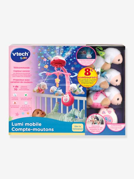 Lumi mobile compte mouton VTECH BLEU+ROSE 8 - vertbaudet enfant 