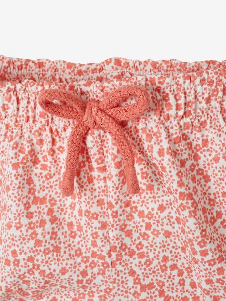 Short bébé fille en maille blanc imprimé+moutarde imprimé 3 - vertbaudet enfant 